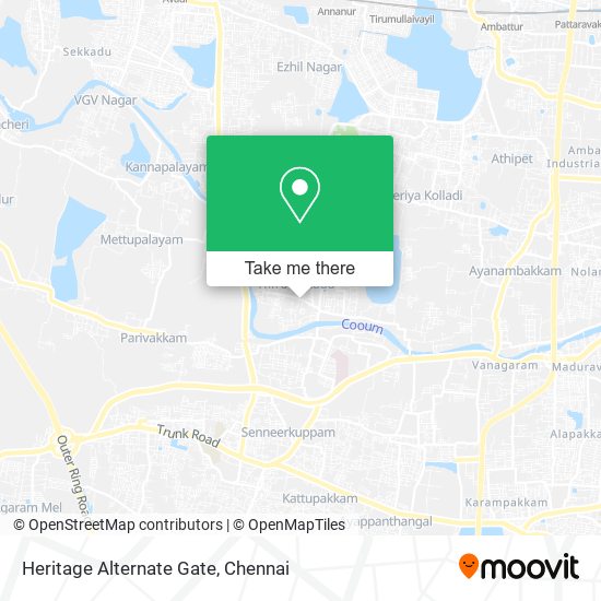 Heritage Alternate Gate map