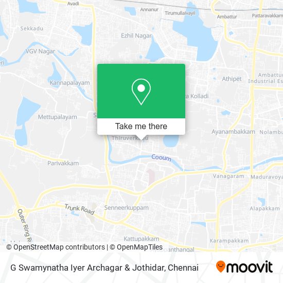 G Swamynatha Iyer Archagar & Jothidar map