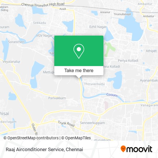 Raaj Airconditioner Service map