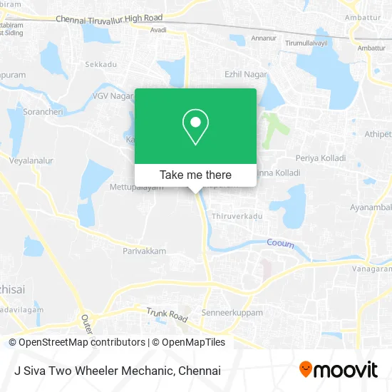 J Siva Two Wheeler Mechanic map