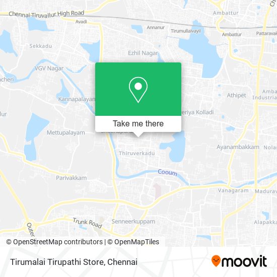 Tirumalai Tirupathi Store map