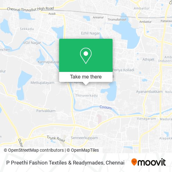 P Preethi Fashion Textiles & Readymades map