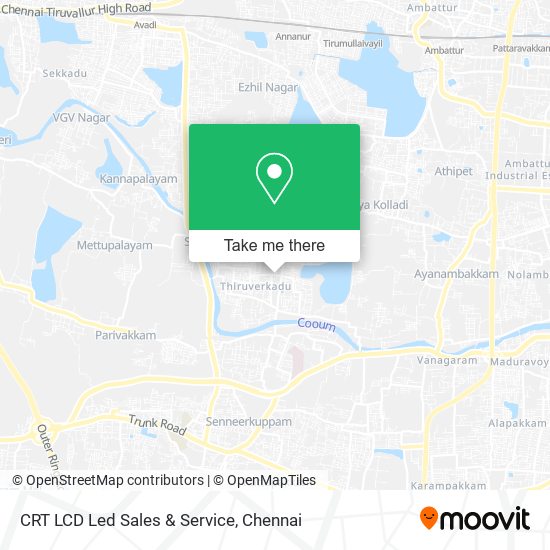 CRT LCD Led Sales & Service map