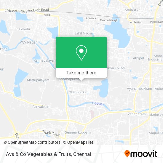 Avs & Co Vegetables & Fruits map