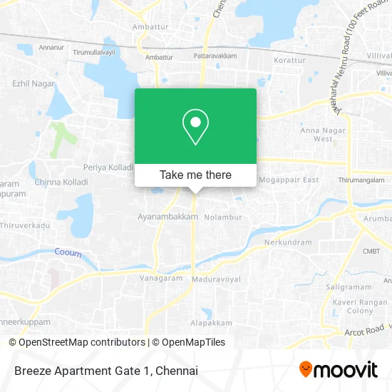 Breeze Apartment Gate 1 map