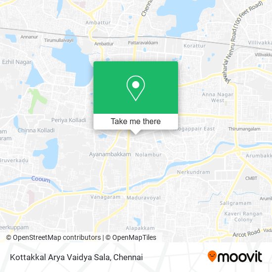 Kottakkal Arya Vaidya Sala map