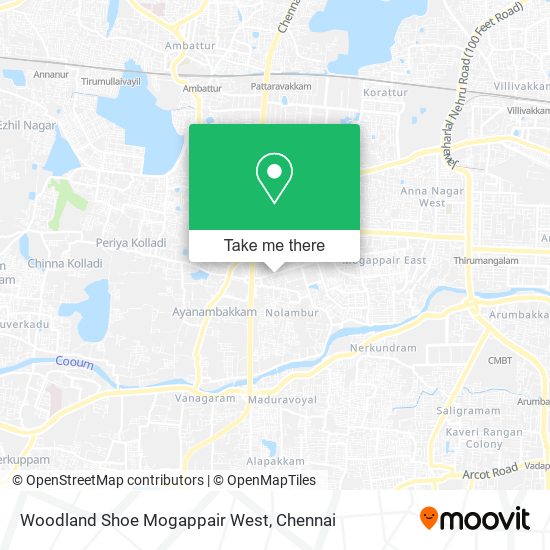 Woodland Shoe Mogappair West map
