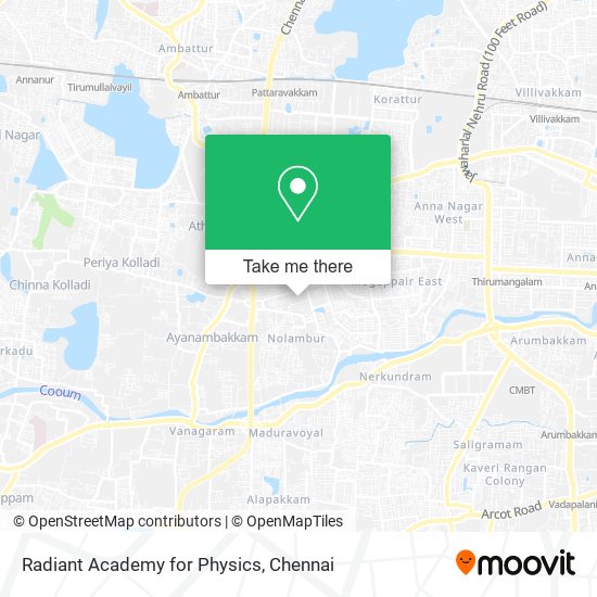Radiant Academy for Physics map