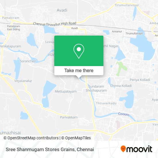 Sree Shanmugam Stores Grains map