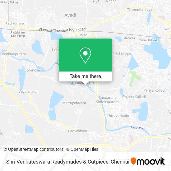 Shri Venkateswara Readymades & Cutpiece map