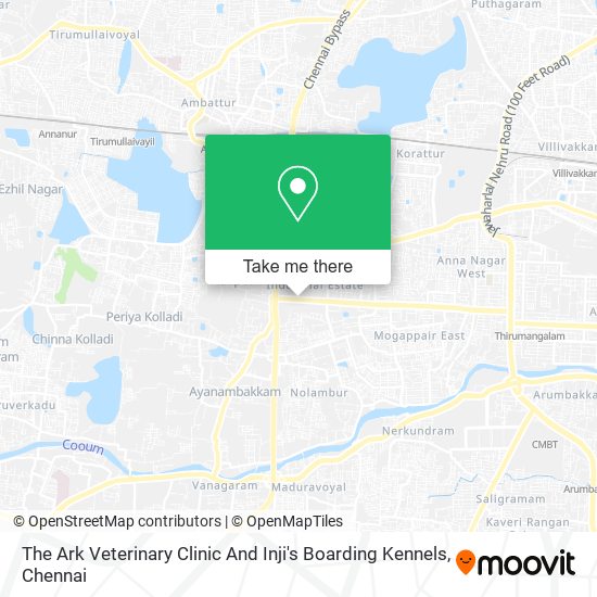 The Ark Veterinary Clinic And Inji's Boarding Kennels map