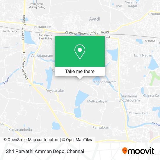 Shri Parvathi Amman Depo map