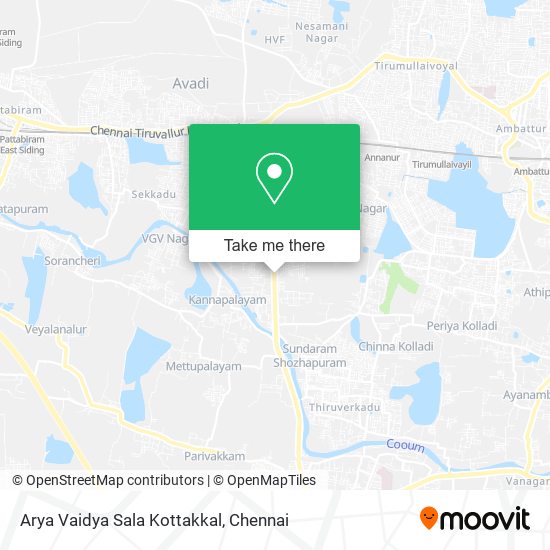 Arya Vaidya Sala Kottakkal map