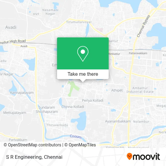 S R Engineering map