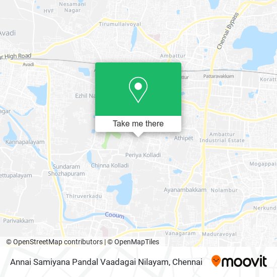 Annai Samiyana Pandal Vaadagai Nilayam map