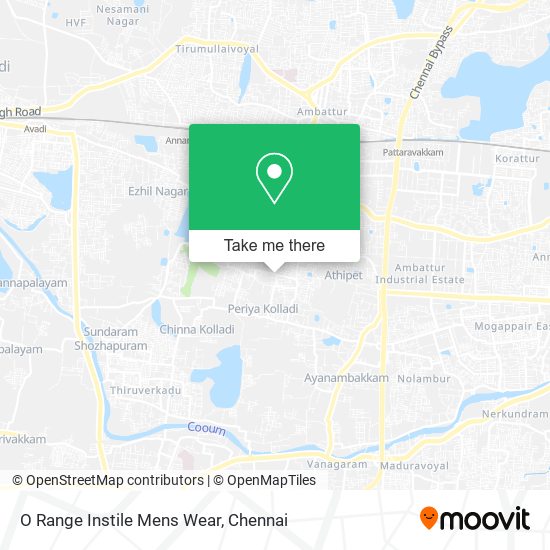 O Range Instile Mens Wear map