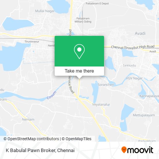 K Babulal Pawn Broker map