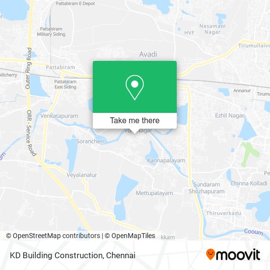 KD Building Construction map