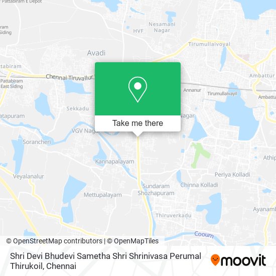 Shri Devi Bhudevi Sametha Shri Shrinivasa Perumal Thirukoil map
