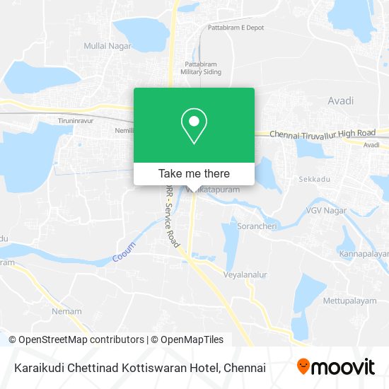 Karaikudi Chettinad Kottiswaran Hotel map