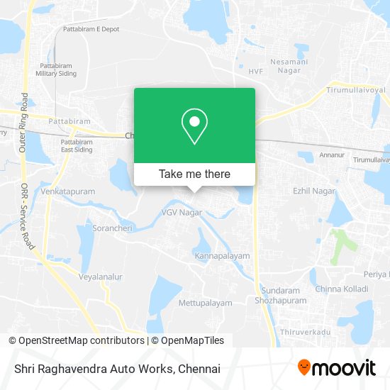 Shri Raghavendra Auto Works map