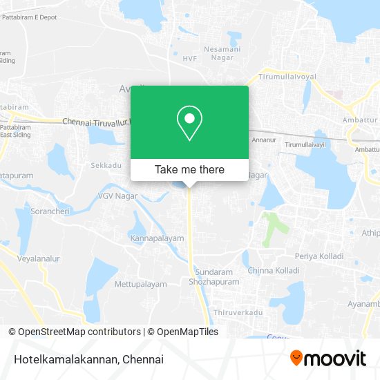 Hotelkamalakannan map