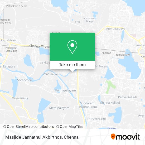 Masjide Jannathul Akbirthos map