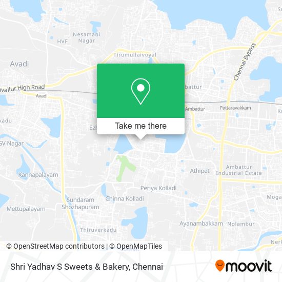 Shri Yadhav S Sweets & Bakery map