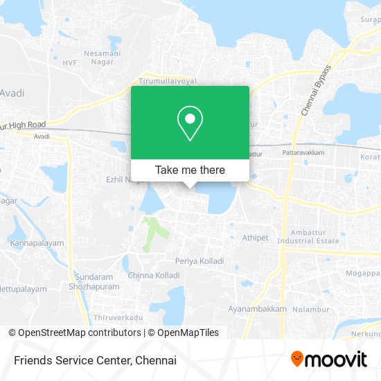 Friends Service Center map