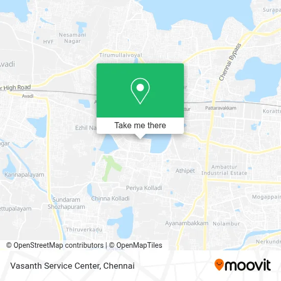 Vasanth Service Center map