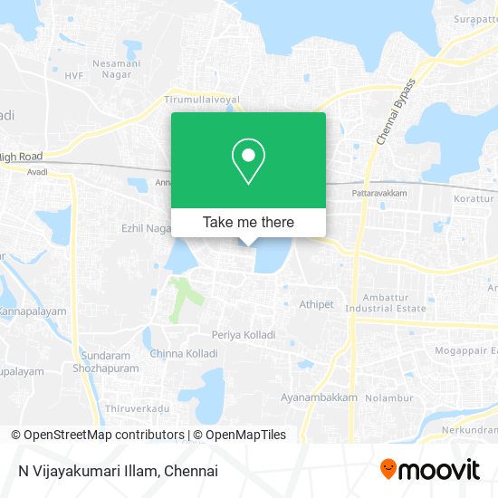 N Vijayakumari Illam map