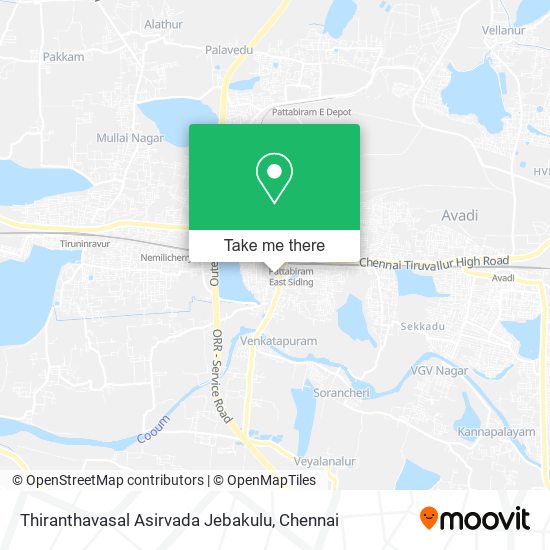 Thiranthavasal Asirvada Jebakulu map