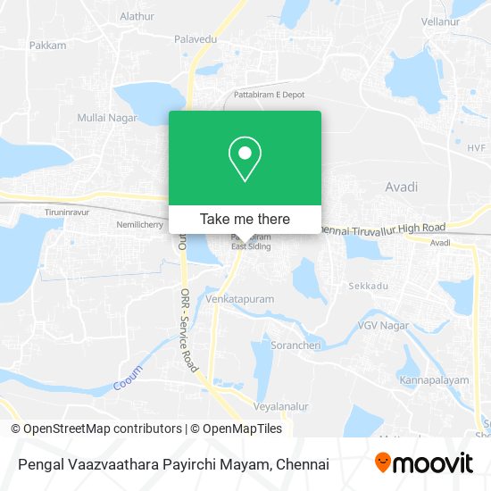 Pengal Vaazvaathara Payirchi Mayam map