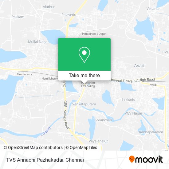 TVS Annachi Pazhakadai map