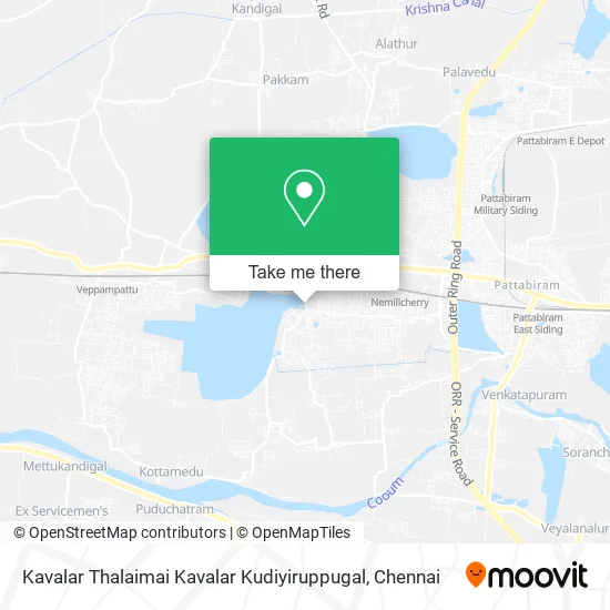 Kavalar Thalaimai Kavalar Kudiyiruppugal map