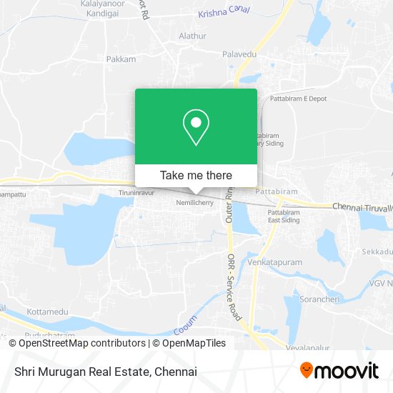 Shri Murugan Real Estate map