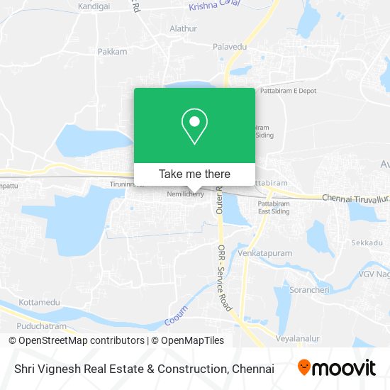 Shri Vignesh Real Estate & Construction map