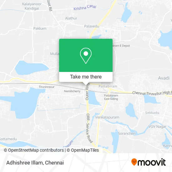 Adhishree Illam map
