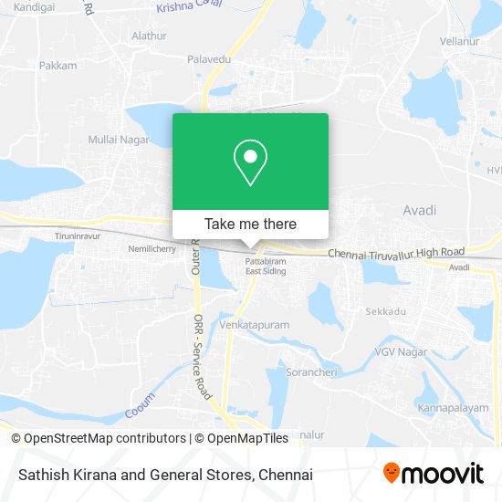 Sathish Kirana and General Stores map