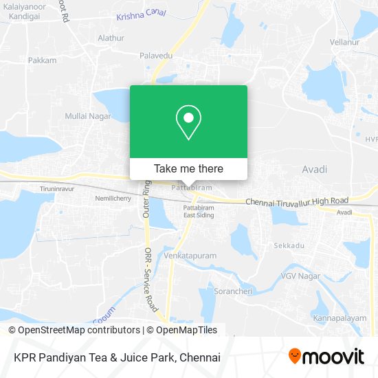 KPR Pandiyan Tea & Juice Park map
