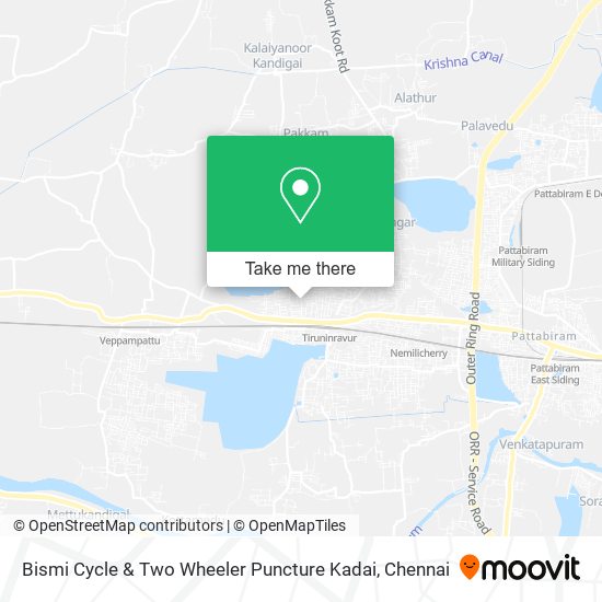 Bismi Cycle & Two Wheeler Puncture Kadai map