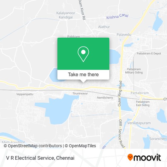 V R Electrical Service map