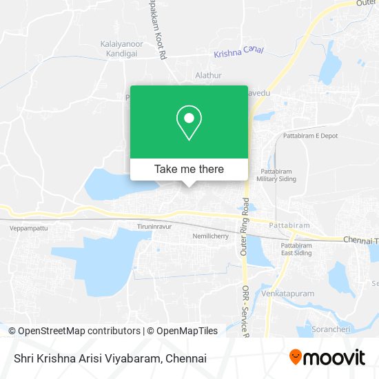 Shri Krishna Arisi Viyabaram map