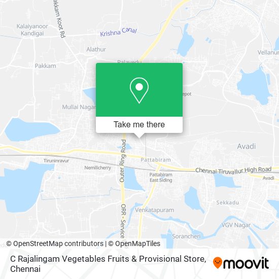 C Rajalingam Vegetables Fruits & Provisional Store map