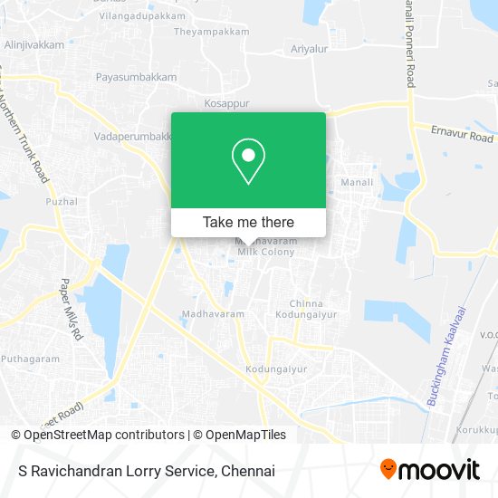 S Ravichandran Lorry Service map