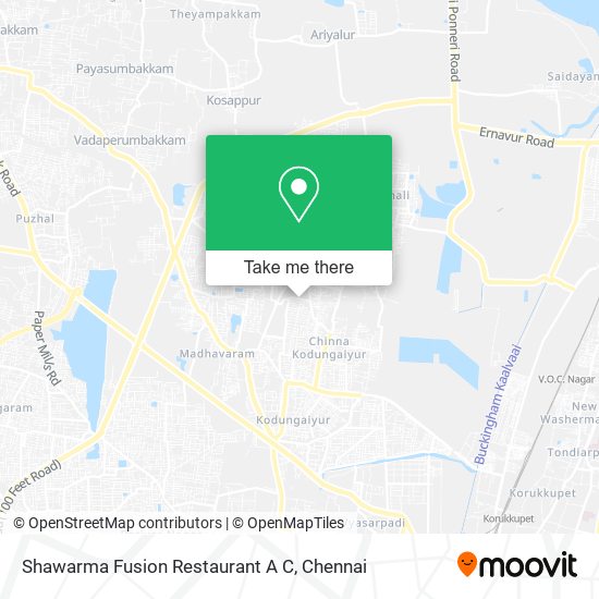 Shawarma Fusion Restaurant A C map