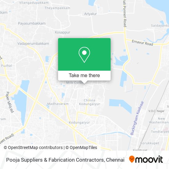 Pooja Suppliers & Fabrication Contractors map