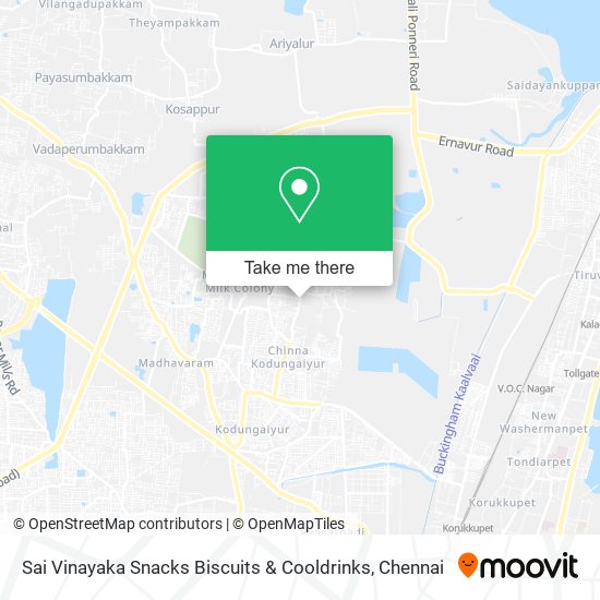 Sai Vinayaka Snacks Biscuits & Cooldrinks map