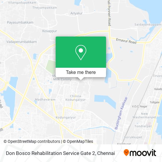 Don Bosco Rehabilitation Service Gate 2 map