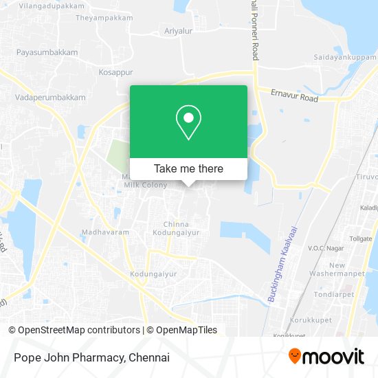 Pope John Pharmacy map